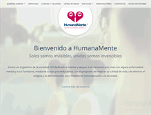 Tablet Screenshot of humanamente.org.mx